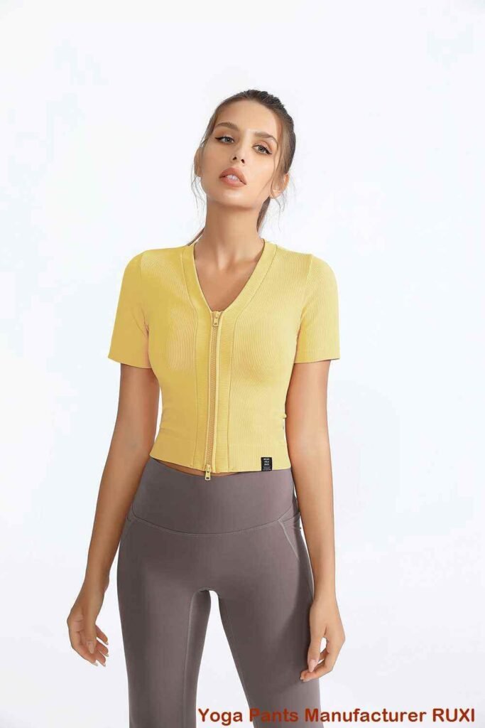 Graue Yogahose mit bequemer Passform für Damen Ruxi ch57