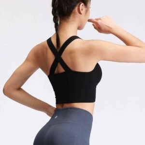 Blaue Workout Leggings mit hoher Taille Ruxi ch370