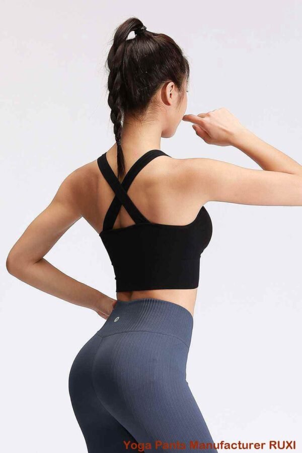 Blaue Workout Leggings mit hoher Taille Ruxi ch370