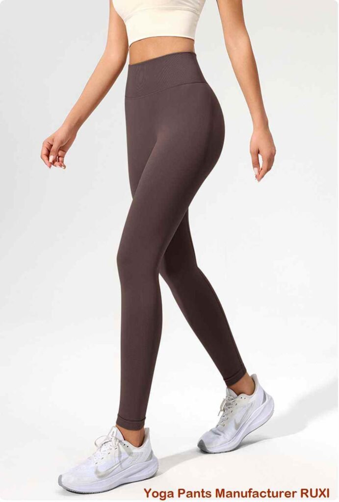 Schlagleggings mit hoher Taille und überkreuzter Passform