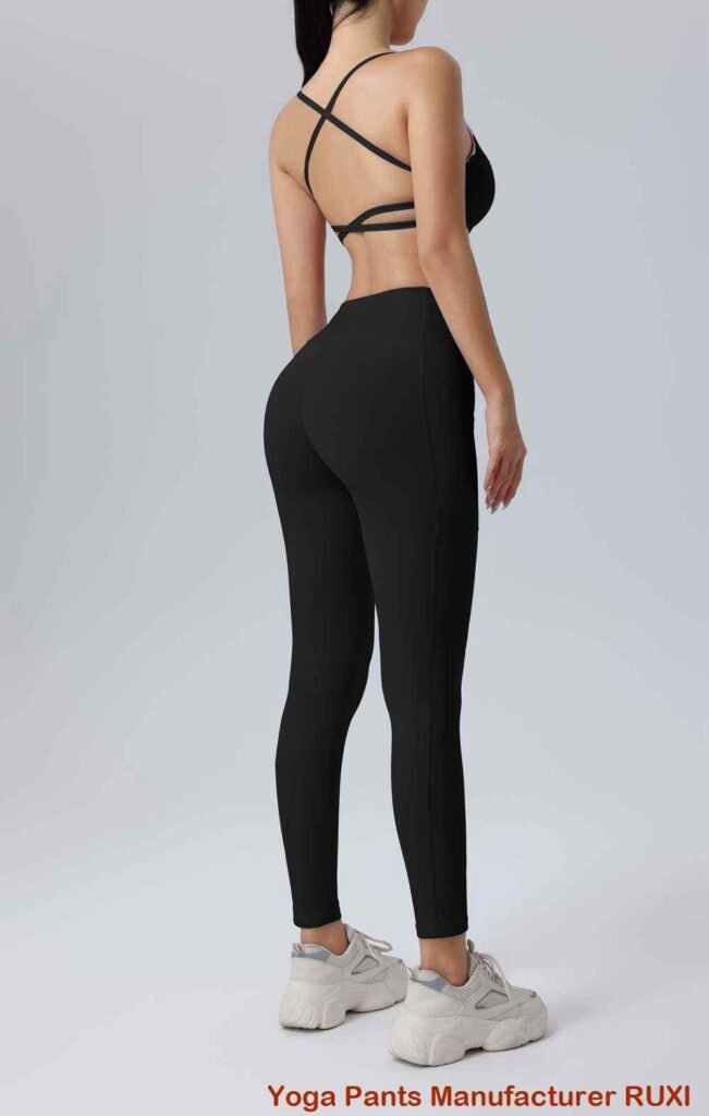 Yogahose aus Baumwolle mit weitem Bein für Damen Ruxi