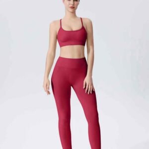 Kurze ausgestellte Yogahose für Damen Ruxi ch361