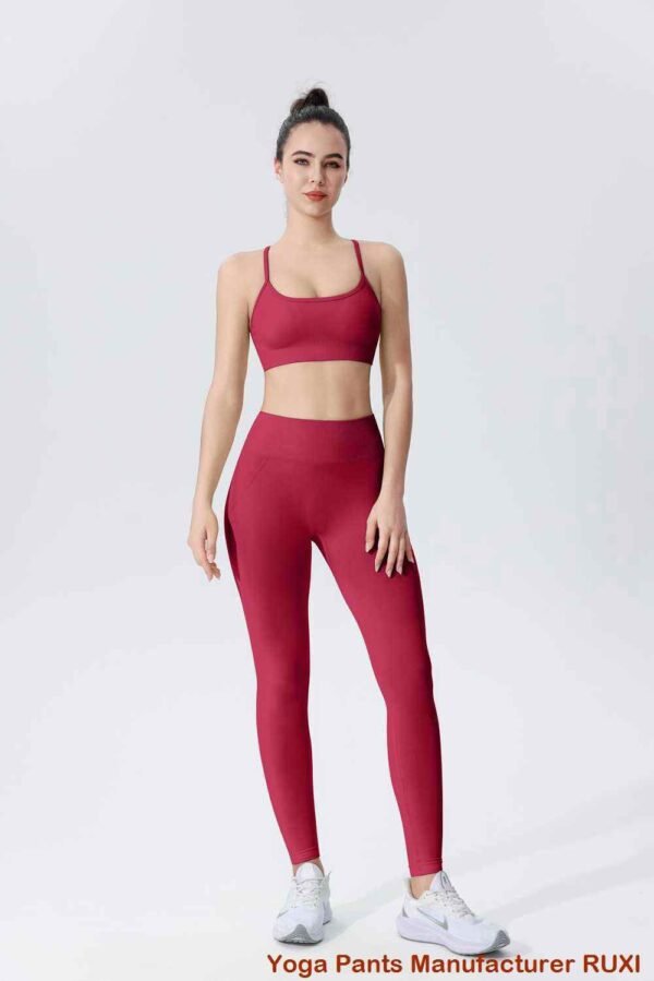 Kurze ausgestellte Yogahose für Damen Ruxi ch361