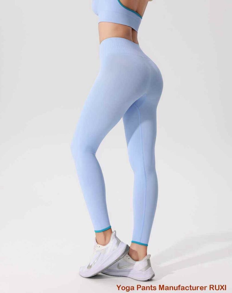 Schwarze Yoga Shorts mit hoher Taille für Damen Ruxi