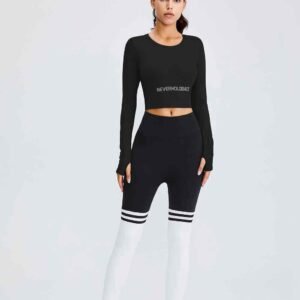 Stilvolles schwarzes Sportjackett mit Jeans Ruxi ch2274