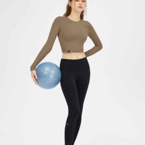 Rosa Yogahose zum Umschlagen für Damen Ruxi ch924